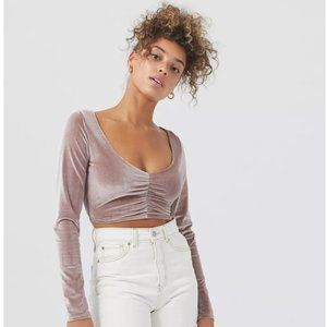 Urban Outfitters Ruched Cropped Top